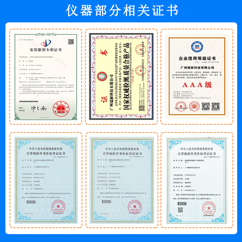 COD速測(cè)儀證書