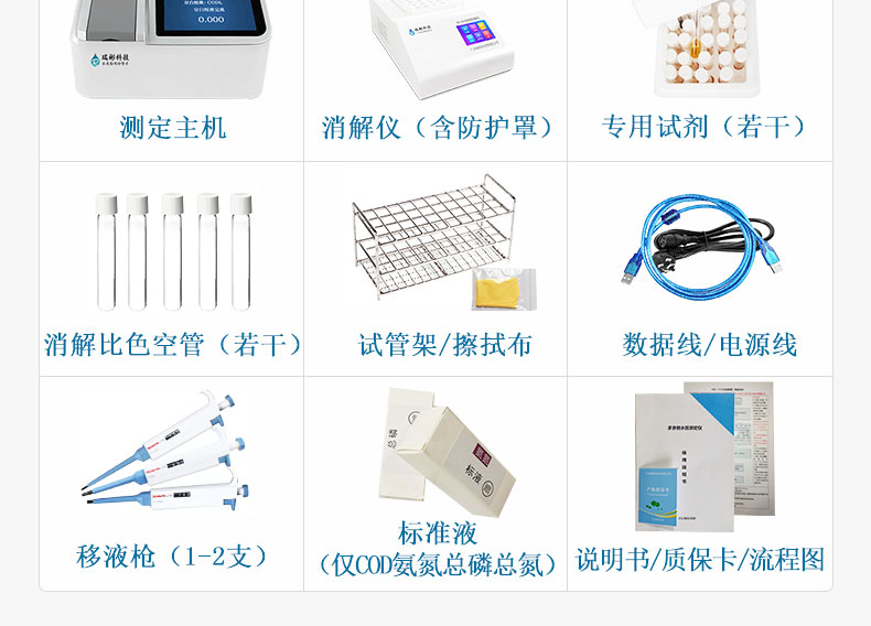 RB-710S型COD測(cè)定儀COD快速檢測(cè)儀CODcr分析儀配置清單